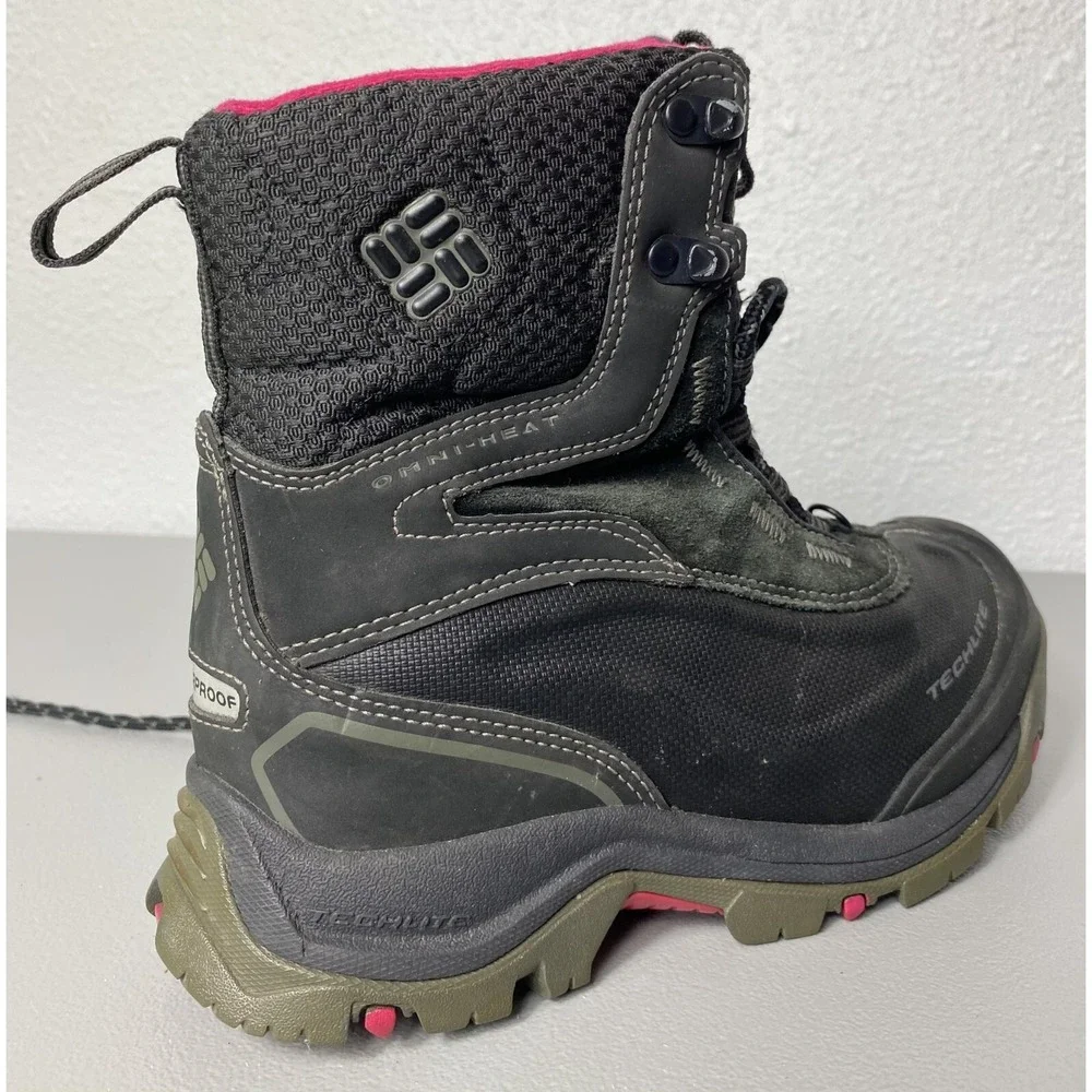 Columbia Bugaboot Techlite Omni Heat 200 Grams Black Boots Women's Size 6